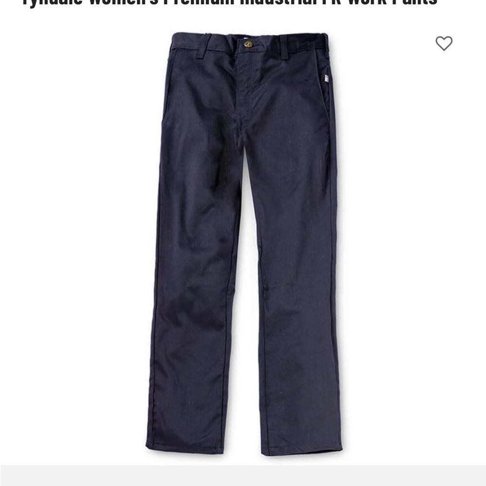Tyndale Women's Premium Industrial FR Work Pants, Navy size 10 and 30 inseam